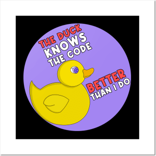 The Duck Knows The Code Better Than I Do Posters and Art